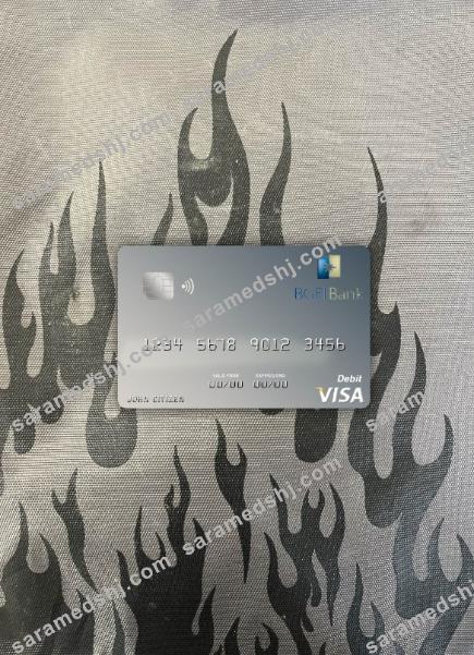 Equatorial Guinea BGFI Bank visa debit card photolook front